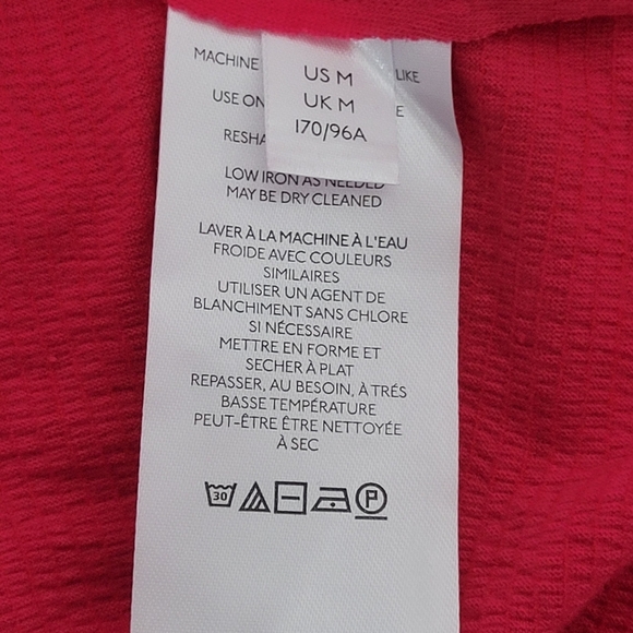 By Anthropologie Dina Pink Textured Long Sleeve Top. - Picture 9 of 9